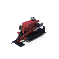 Horizontal Drilling Rig Red PNG & PSD Images