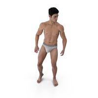 Male Athletic Figure In Underwear Fur PNG & PSD Images