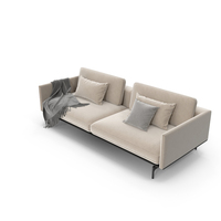 Modern High Legs Sofa Beige PNG & PSD Images