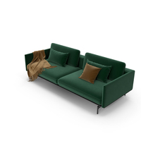 Modern High Legs Sofa Green PNG & PSD Images