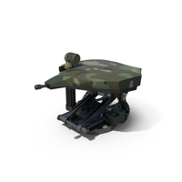 Camouflaged Turret For Interceptor Car PNG & PSD Images