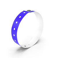 Blue Vinyl Wristband Plain Closed Standing PNG & PSD Images