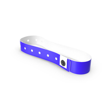 Blue Vinyl Wristband Plain Warped PNG & PSD Images