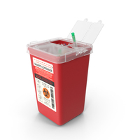Biohazard Medical Container with Sharps PNG & PSD Images