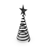 Christmas Decoration Tree Icon Black PNG & PSD Images