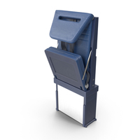 Boeing Crew Seat in Folded Position PNG & PSD Images
