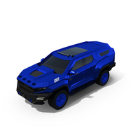 SUV Rezvani Vengeance 2024 Blue Simplified PNG & PSD Images