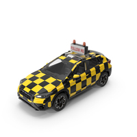 Subaru XV Airport Follow Me Vehicle Simplified PNG & PSD Images