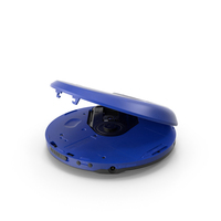 Vintage Portable Music CD Player Open PNG & PSD Images