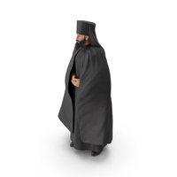 Monk of Orthodox Church Fully Dressed Standing PNG & PSD Images