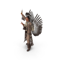 Native American Chief With Tomahawk PNG & PSD Images