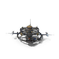 Steampunk Space Station PNG & PSD Images