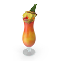 Tropical Hurricane Cocktail Glass PNG & PSD Images
