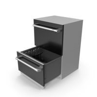 Dishwasher Double Drawer Open PNG & PSD Images