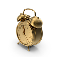 Gold Alarm Clock PNG & PSD Images