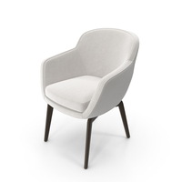 Belt Dining Chair (White) PNG & PSD Images