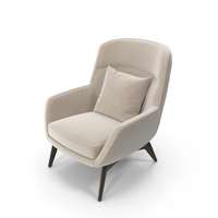 Beige Modern Armchair PNG & PSD Images