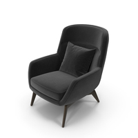 Black Modern Armchair PNG & PSD Images