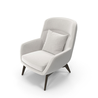 White Modern Armchair PNG & PSD Images
