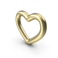 Gold Heart PNG & PSD Images