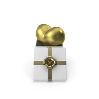 Gold Heart In Open Gift Box PNG & PSD Images