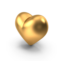 Gold Heart PNG & PSD Images