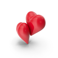 Two Red Hearts PNG & PSD Images