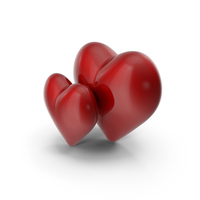 Two Red Hearts PNG & PSD Images