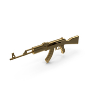 Gold Automatic Rifle PNG & PSD Images