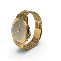 Gold Men's Watch PNG & PSD Images