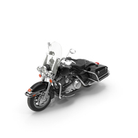 Classic Road King Motorcycle Black PNG & PSD Images