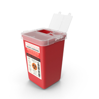 Laboratory Sharps Container Open PNG & PSD Images