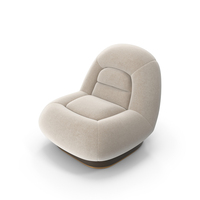 Beige Boucle Armchair PNG & PSD Images