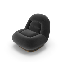 Black Boucle Armchair PNG & PSD Images