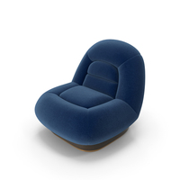 Blue Boucle Armchair PNG & PSD Images