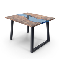 Wood Epoxy Table PNG & PSD Images