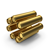 Cartridges 62 mm Gold PNG & PSD Images