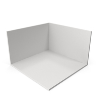 White Studio 2 Walls Room PNG & PSD Images