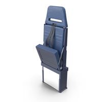 Aircraft Crew Chair With Folded Seat PNG & PSD Images