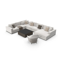 Modern Living Room Furniture Set PNG & PSD Images