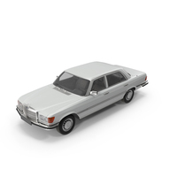 Classic Mercedes Benz 350 SE White PNG & PSD Images