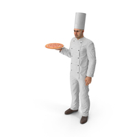 Chef with Pizza PNG & PSD Images