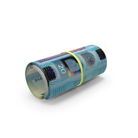 Bill Euro 20 Notes Rolled PNG & PSD Images