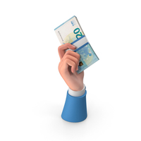 Euro 20 Lot Holding In Right Hand Money PNG & PSD Images