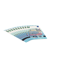 Money Euro 20 Bills PNG & PSD Images