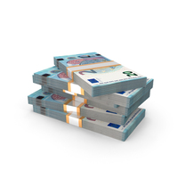 Money Euro 20 Note Currency Block PNG & PSD Images