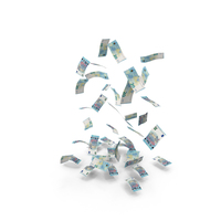Money Falling Euro 20 Notes PNG & PSD Images