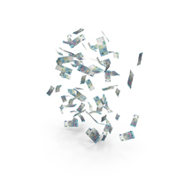 Money Few Euro 20 Notes Falling Money PNG & PSD Images