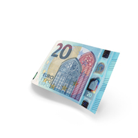 Money Single Euro 20 Note PNG & PSD Images