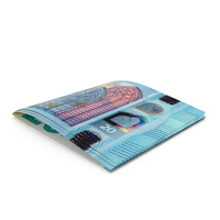 Money Two Euro 20 Note Folded PNG & PSD Images